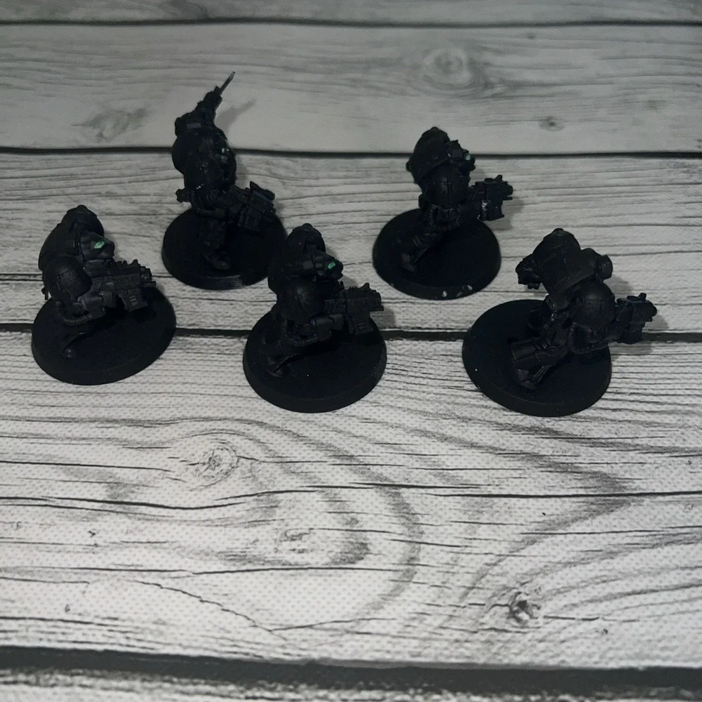 Games Workshop Warhammer 40K 30K Cataphractii Terminator Squad X5 Painted